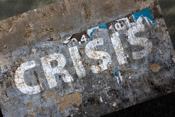Image: Crisis wall text. WILPF Calls for Safe Passage for Afghani women human rights defenders